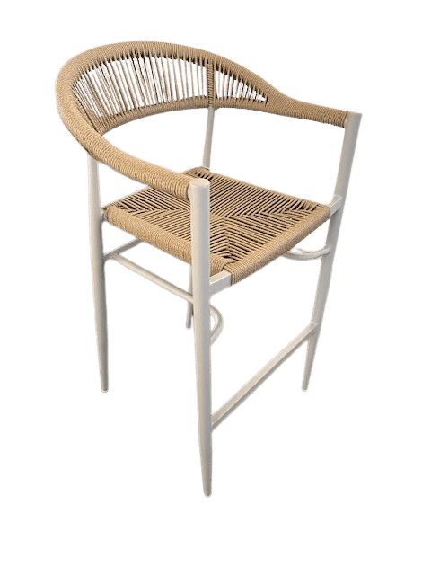 Fauteuil de bar Roppy empilable - marron