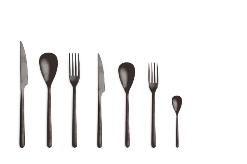 Fourchette de table - Gamme Canada Noir