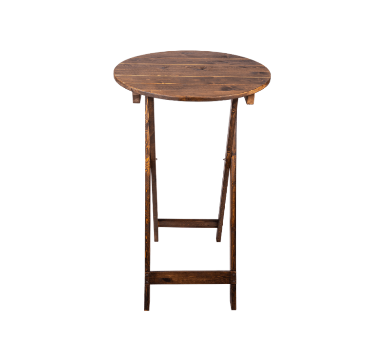 Mange-debout rustique HERITAGE Rond pliable