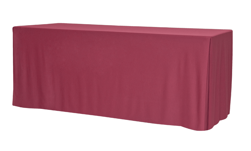 Nappe droite pour table de conférence, 3 côtés