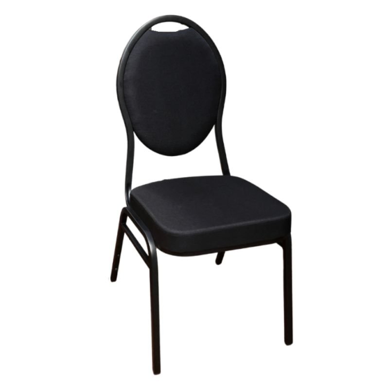 Chaise BANQUET CONFORT - Tissu Noir