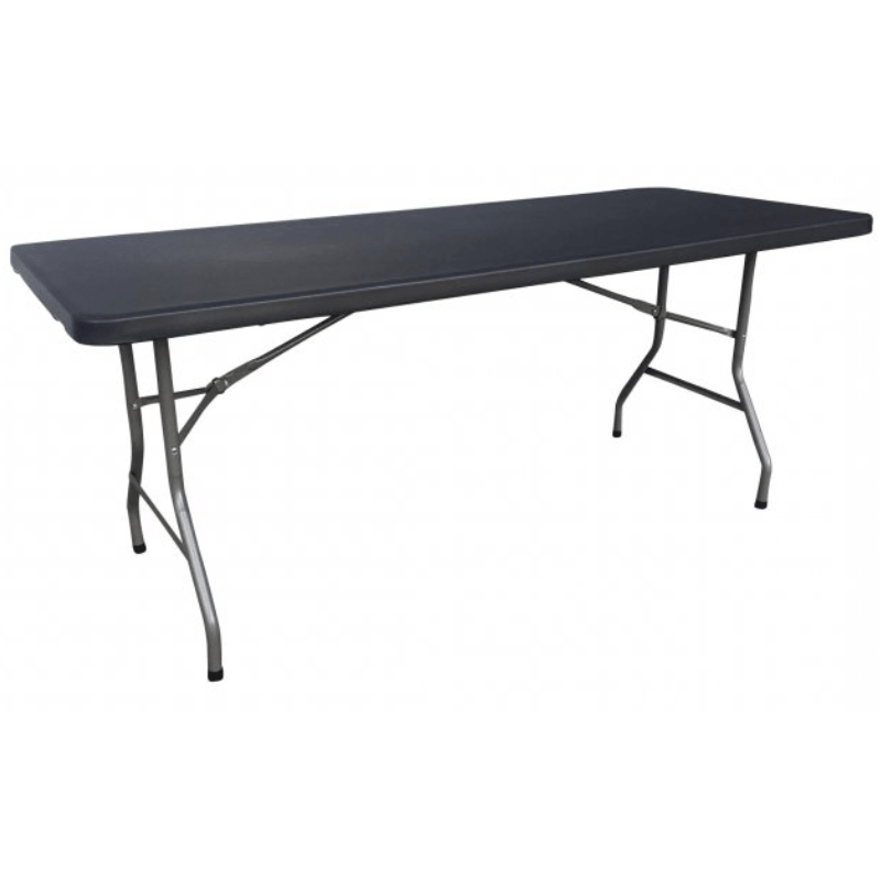 Table pliante polyéthylène ECO+2 NG rectangulaire 183 x 76 cm - plateau noir