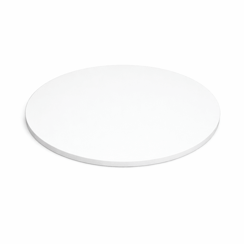 Plateau ARIA mélaminé blanc Ø70 cm