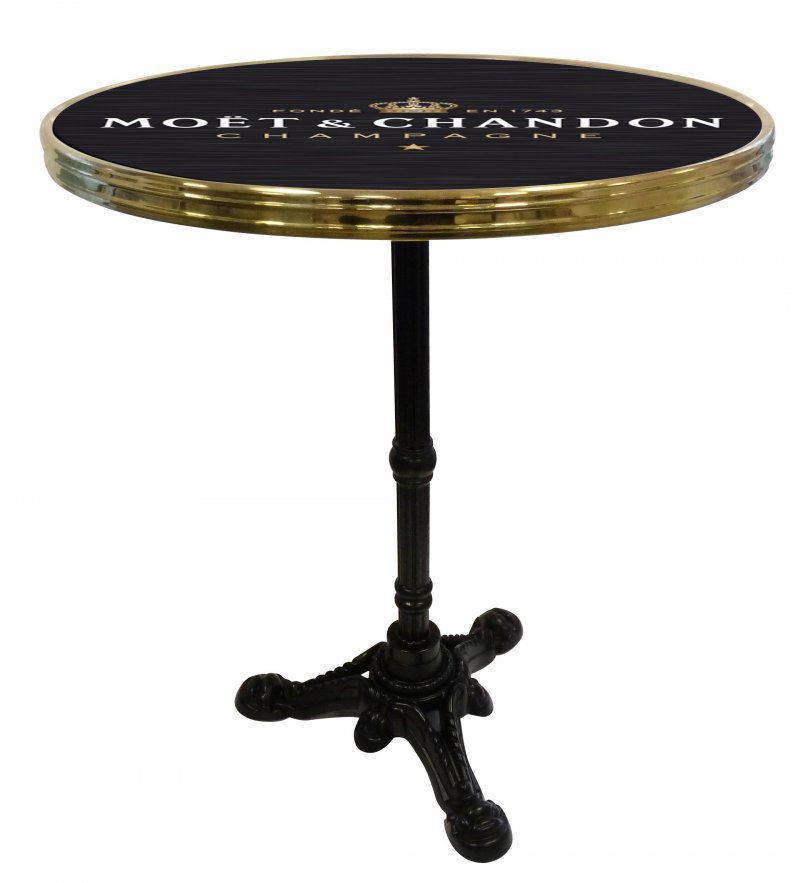 Table de terrasse - Pieds en fonte Décor "Belle époque"