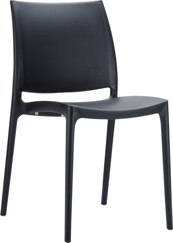 Chaise empilable NOVA polypropylène noir