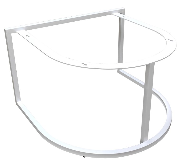 Structure table basse KURVO - coloris blanc