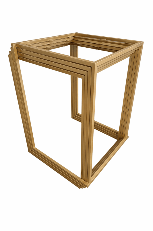 Structure Mange-debout STAKO - 60x55 cm - coloris bronze/or
