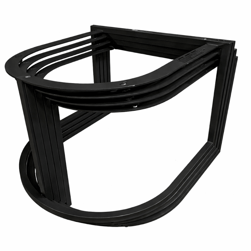 Structure table basse KURVO - coloris noir