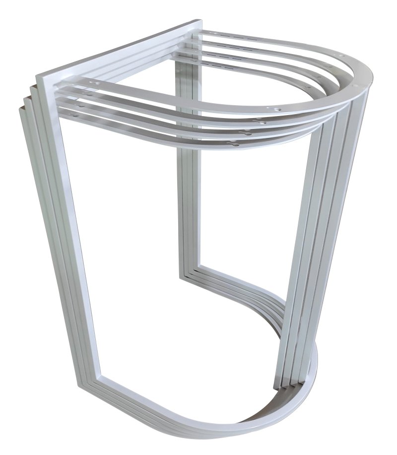 Structure Mange-debout KURVO - coloris blanc