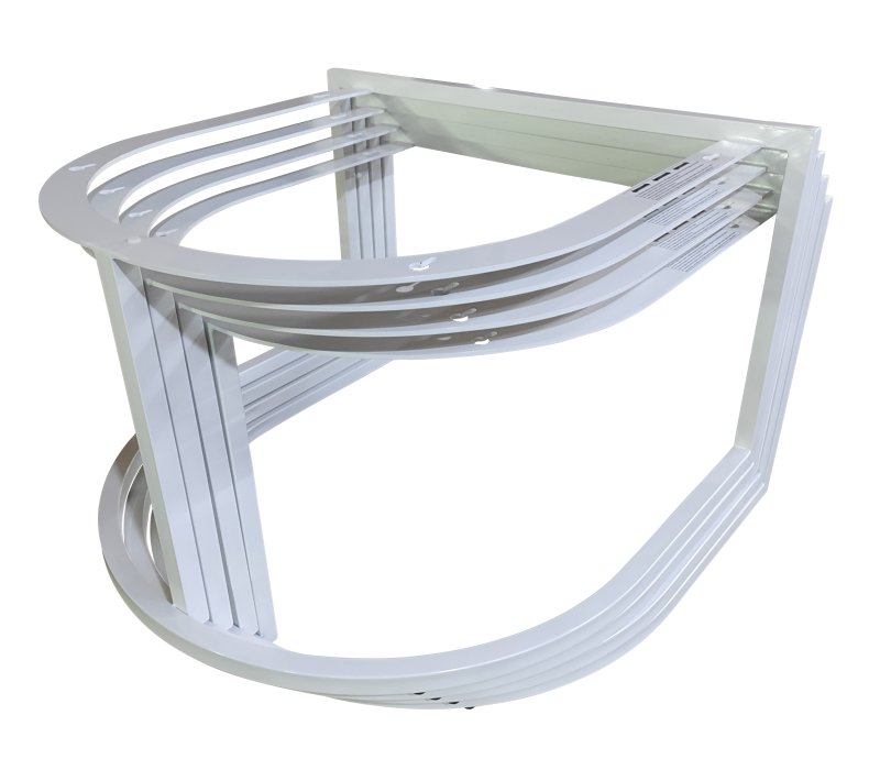 Structure table basse KURVO - coloris blanc