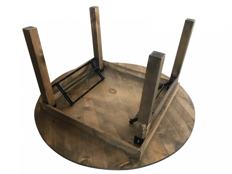 Table pliante Bois rustique HERITAGE diamètre 153 cm