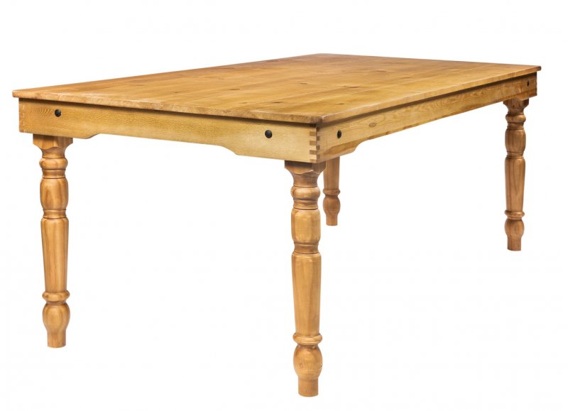 Table Bois LOUIS pieds tournés démontables 213 x 102 cm