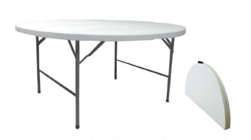 Table pliante VALISE Polyéthylène ECO+2 NG ronde diamètre 152 cm 