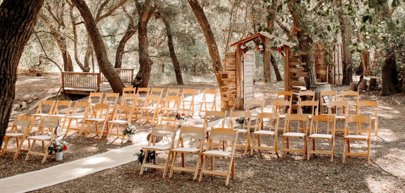 Chaise pliante WEDDING - Bois naturel vernis