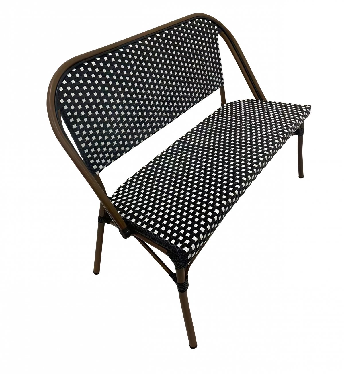 Banquette MONTMARTRE empilable Noir et blanc