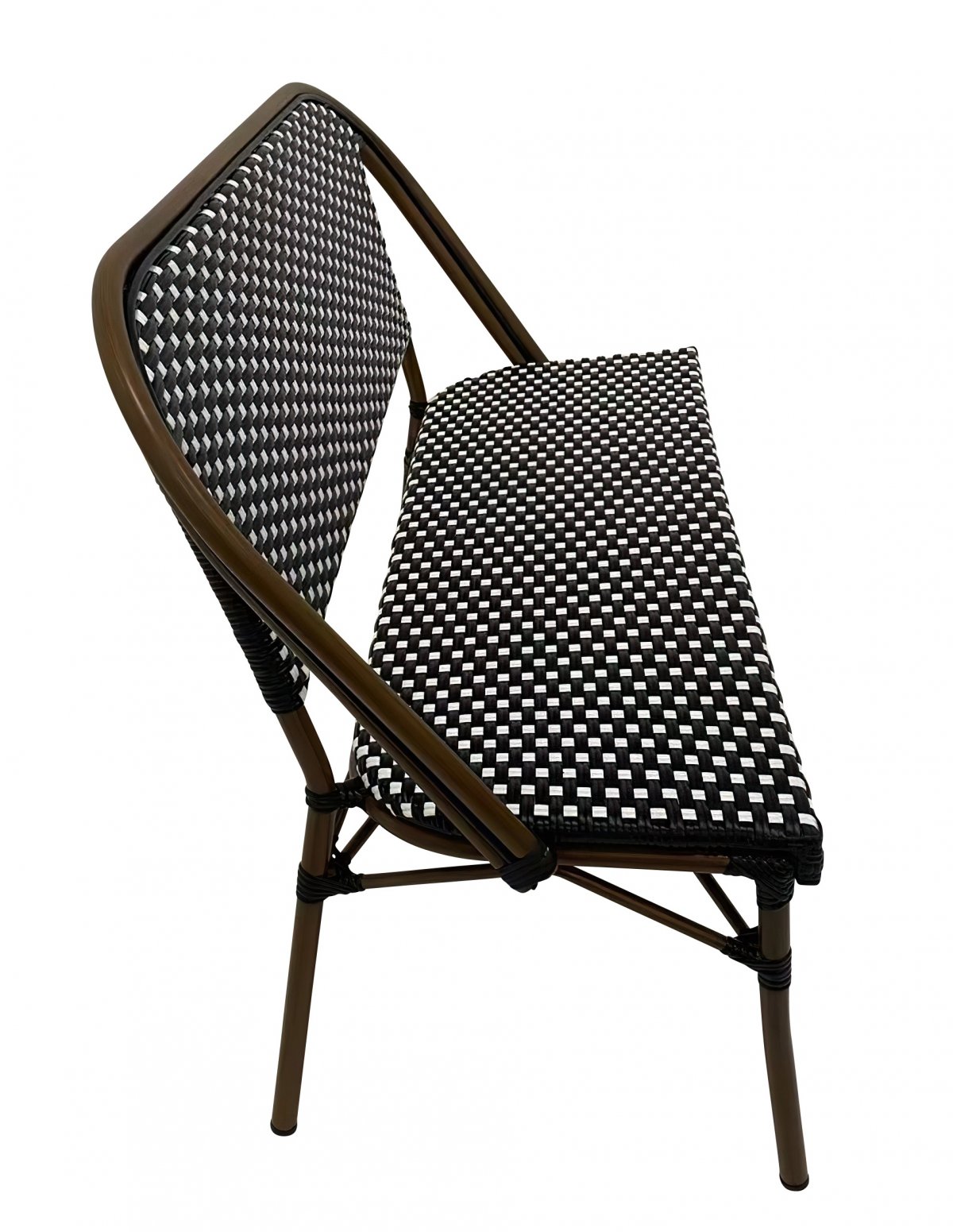 Banquette MONTMARTRE empilable Noir et blanc